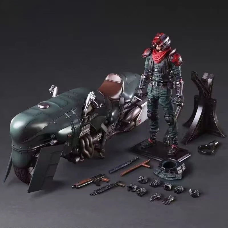 In stock PlayArts PA modification Final Fantasy 7 Shinra Guard Advanced Guard Motorcycle Set Moving Model