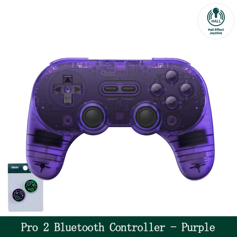 8Bitdo Pro 2 Bluetooth Gamepad Control with Hall for Switch PC macOS Android Steam Raspberry Pi Nintendo Switch Game Controller