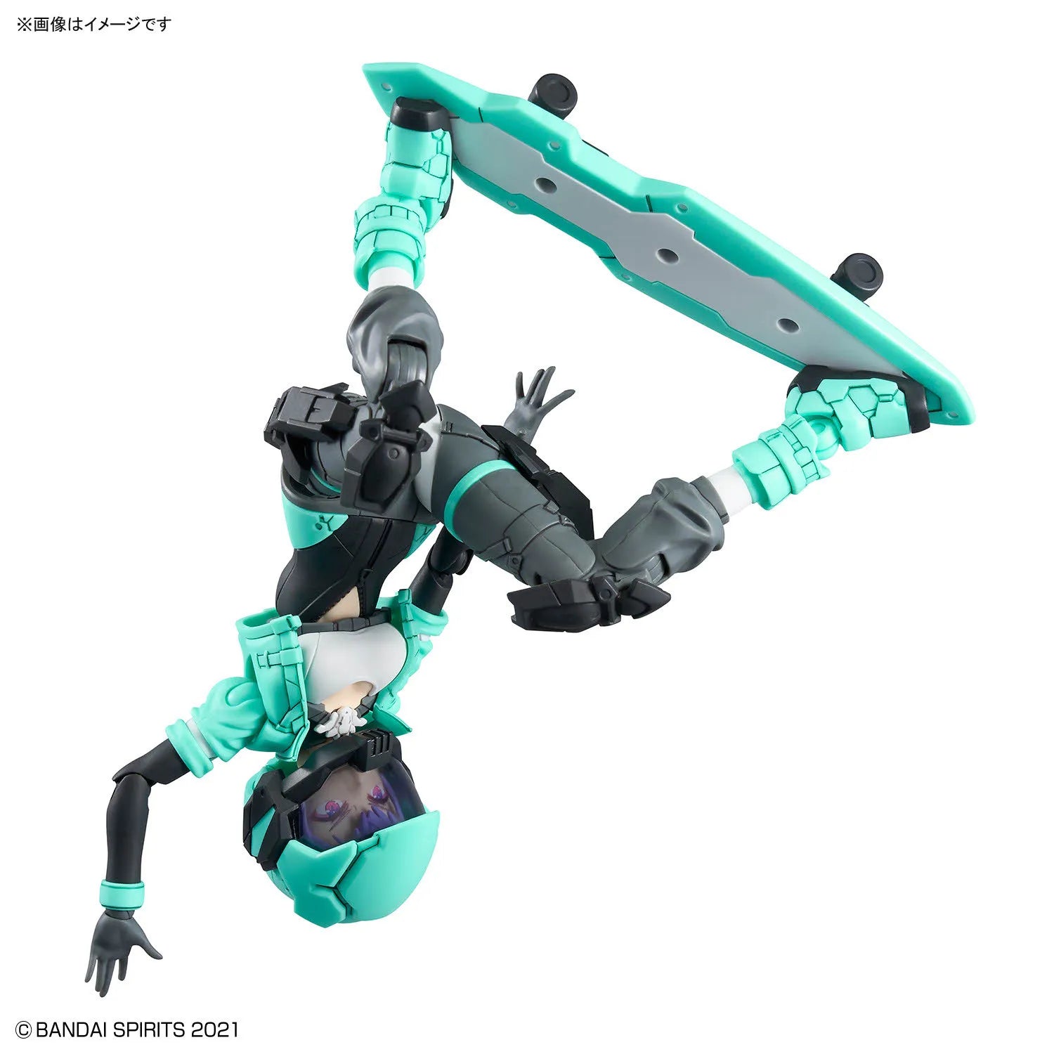 BANDAI 30MS SIS V00 RYDIRA Color A Skateboard Clothing Mobile Suit Girl Anime Action Figure Model Toy Assembly Collection
