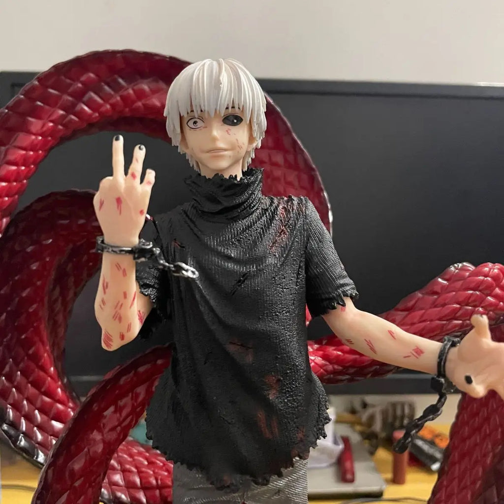 Tokyo Ghoul Anime Figures Kaneki Ken Figure Pvc Gk Statue Model Changeable Ornament Rooms Desk Decoration Collection Toys Gifts
