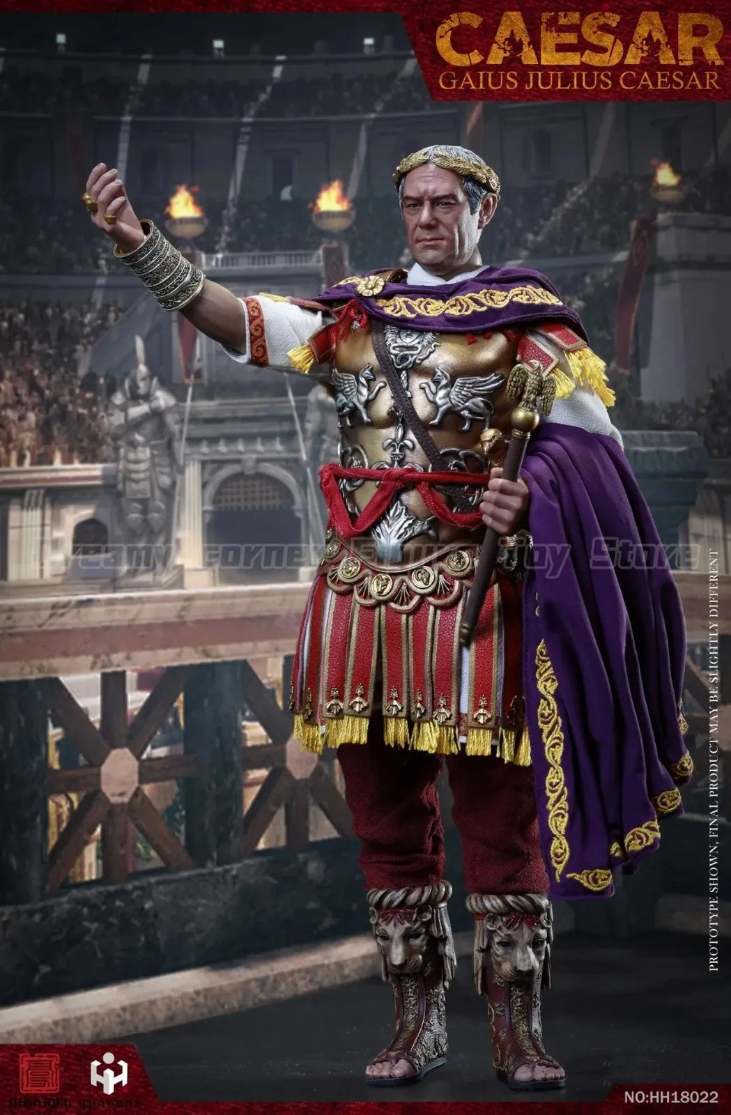 【In Stock】HHMODEL HAOYUTOYS HH18022 Imperial Legion Julius Caesar Deluxe Ver 1/6 Action Figure Toy Model Collection Ornament