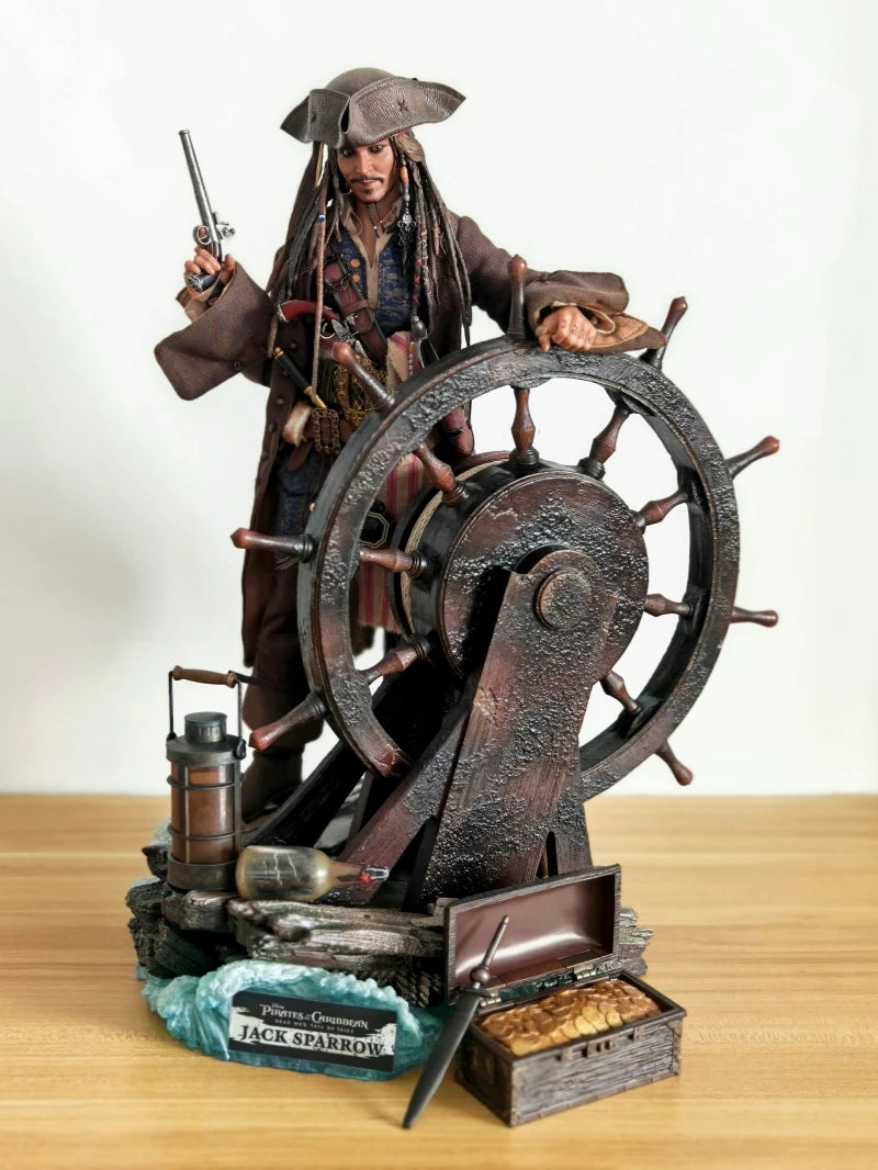 Genuine In Stock Captain Jack 1/6 Movable Action Figure 30cm Jack Pirates Caribbean Collection Ornaments  Model DX37 DX38 DX39