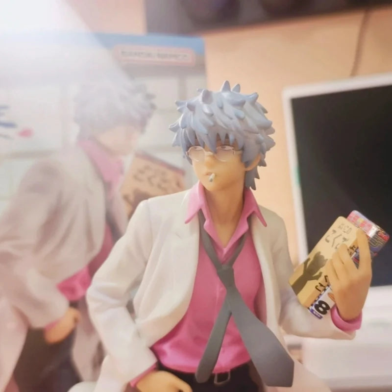 Genuine Megahouse Mh Gem Sakata Ginpachi Figure Gintama 3-Nen Z-Gumi Ginpachi-Sensei Reiwa Ver. Collect Model Ornament Gift