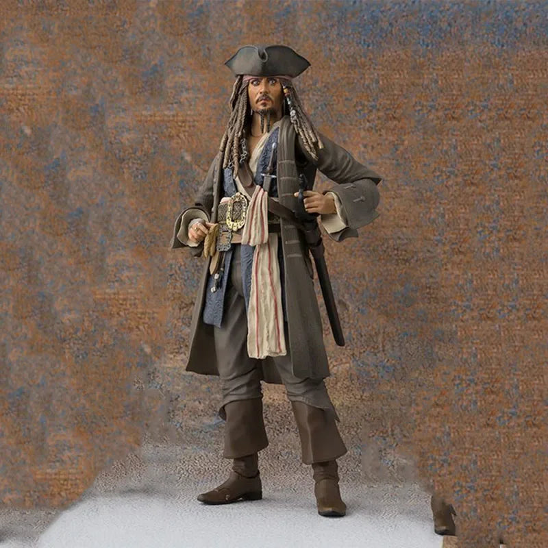 Bandai Original MODEL KIT SHF Jack·Sparrow  CAPTAIN Anime Action Figure Model Toys  Model Gifts for Boys and Girls Collectibles