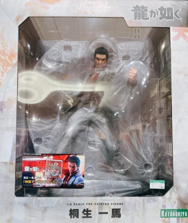 -In Stock Original Kotobukiya Ryu Ga Gotoku Majima Gorō Kazuma Kiryu Anime Statue1/6 Figure Gift Model Collection