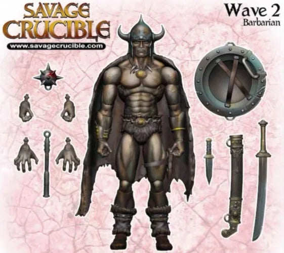 Hot In Stock Hs Studio 1/12 Scale Male Soldier Barbarian Series Savage Furnace 2 Waves Full Set Model 6 Inch Action Figure Gifts