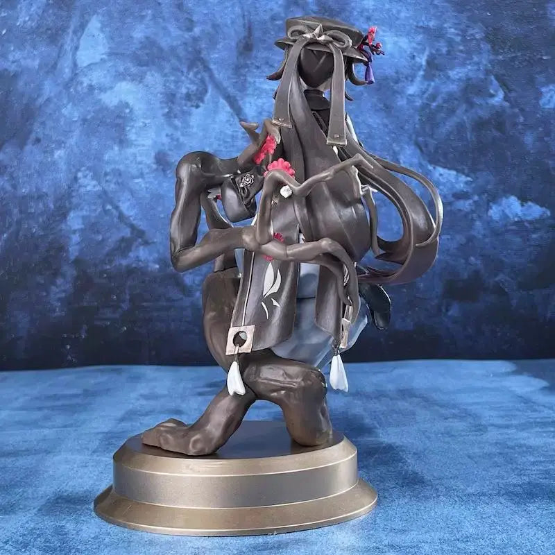 23 см Genshin Impact Аниме Фигурки Ху Тао PVC Модел Сладко Момиче Седнало Фигурка Орнаменти Колекция Настолен Дисплей Подаръчна Играчка