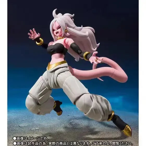 In stock Bandai Shf  Android 21 S.h.figuarts Genuine Collectible Action Figure Anime Model Toys Gift SSWW2