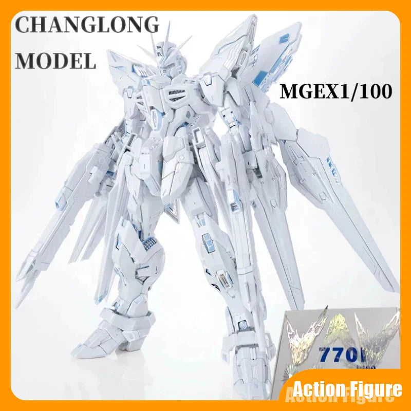 Changlong 7701 Mgex 1/100 Zgmf-X20a Strike Freedom Twilight Coating Assembly Model Kits Action Figure Robot Collect Toys Gifts