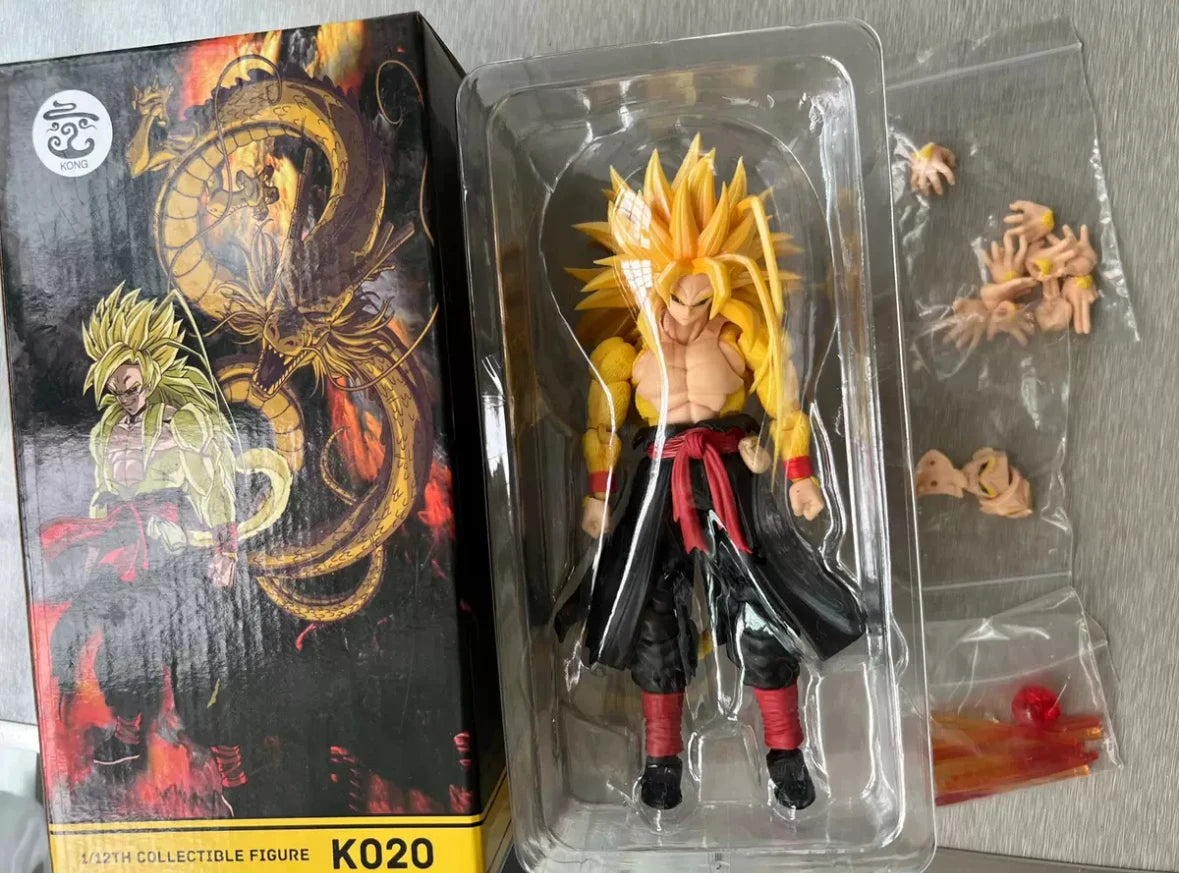 Dragon Ball In Stock Kong Studio Custom No 20 Gold Ssj5 Limited Gold Goku Action Figures Model Toys Anime Figura Gifts Toys