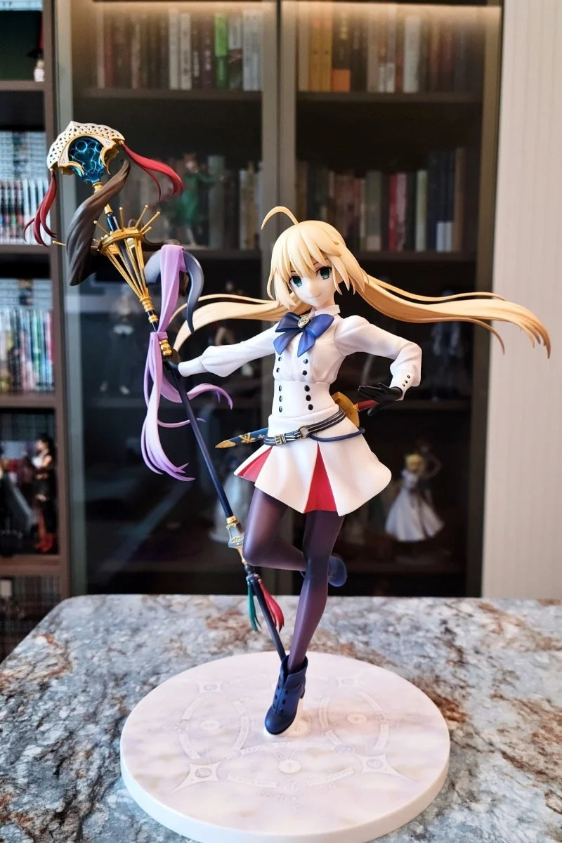 Altria Caster Original Modellbausatz 1/7 Fate/Grand Order Caster Altria Anime Figur Modell Spielzeug Geschenk für Jungen Schaumstoffverpackung