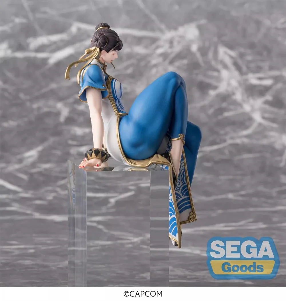 SEGA Оригинална фигурка на Chun-Li от Street Fighter 6, двуизмерен модел, периферни декорации за настолни компютри, статуетка, колекционерски предмети, подаръци