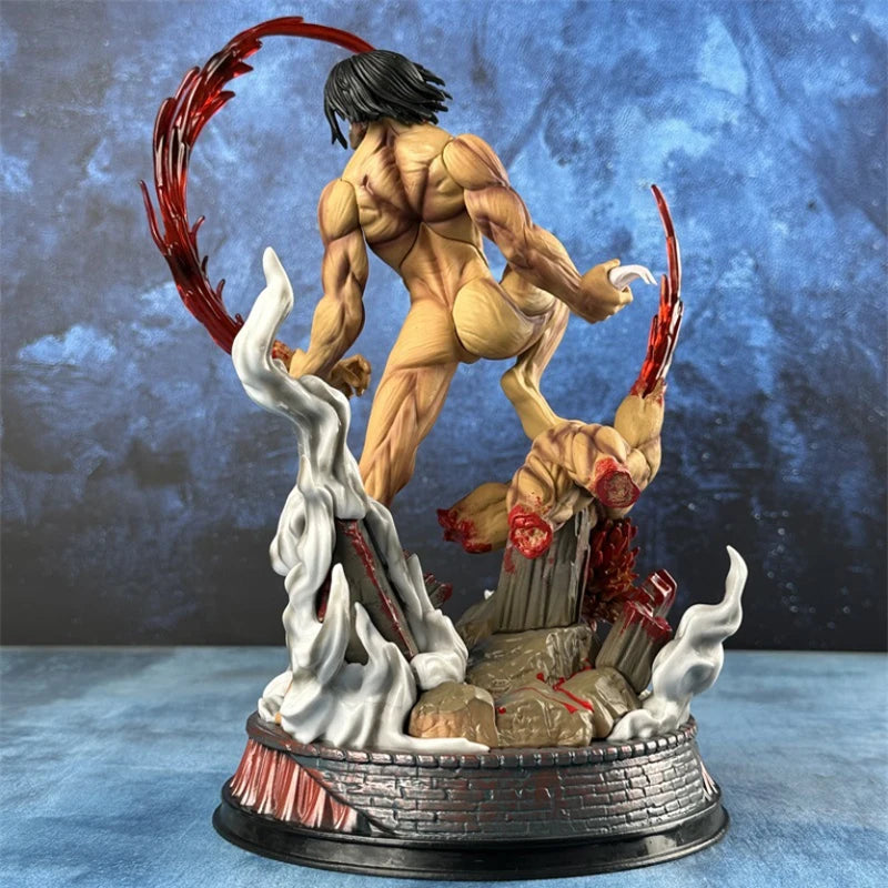 Attack On Titan The Armored Titan Eren Jager Anime ction Figure Model Pvc Statue Doll Ornament Toys Gift 29CM