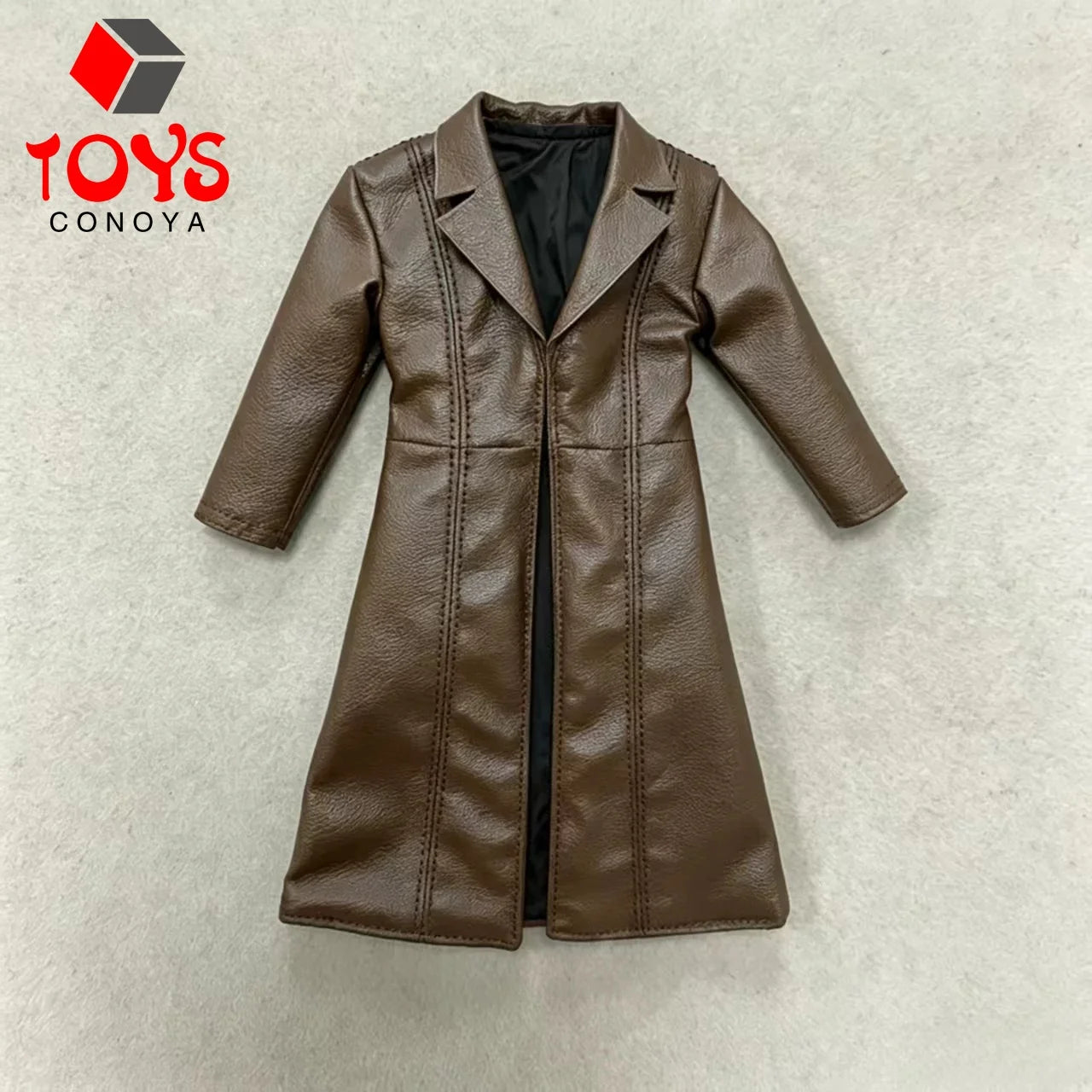 1/12 Scale Black Leather Coat Cloth Coat Clothes Model Fit 6'' Notaman Romankey Male Soldier Action Figure Body