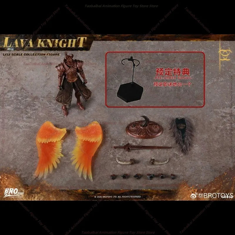 BROTOYS 1/12 Lava Knight Action Figure High Quality Gift Collection