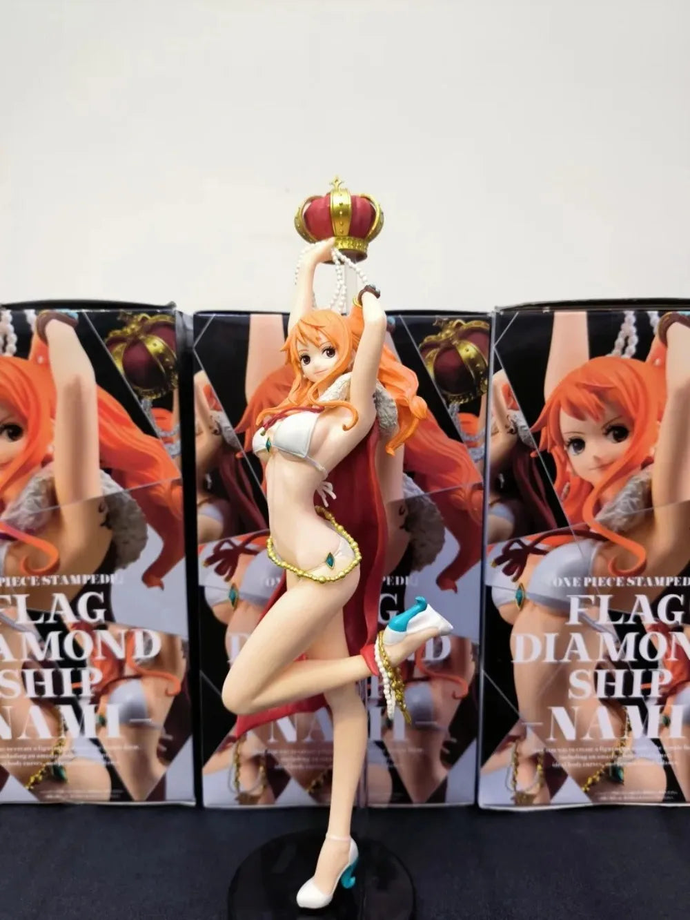 In Stock BANDAI Original Banpresto GLITTER GLAMOURS SPLASH STYLE ONE PIECE Nami Action Figures Model desktop Ornament Toys Gifts