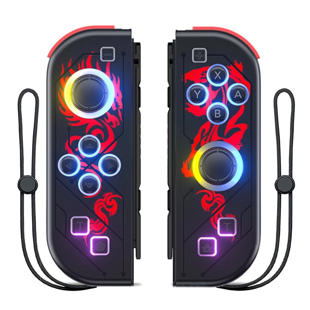 Joypad For Nintendo Switch/OLED/Lite - Vibration Turbo Wake-up FUNC NO Drift , Wireless Controller L/R Handle RGB Light