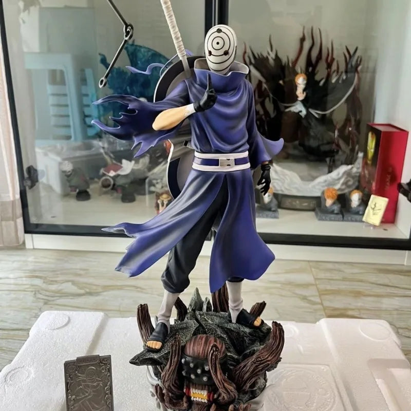 Bandai Banpresto NARUTO 21 Centimeters High Scene Model GK Anime Figure Ornaments  Double Headed Interchangeable Trendy Play Toy