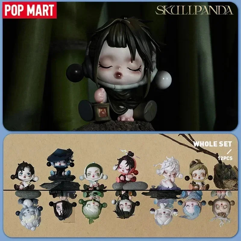 POP MART SKULLPANDA The Ink Plum Blossom Series Blind Box Mystery Box Guess Bag Toys Doll Cute Anime Figure Desktop Ornaments