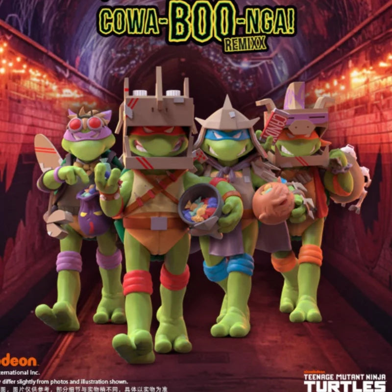 Mighty Jaxx Licensed Cowa Boo Nga Remix Turtle Action Figure - Open Box Collectible, Halloween Gift for Anime Fans