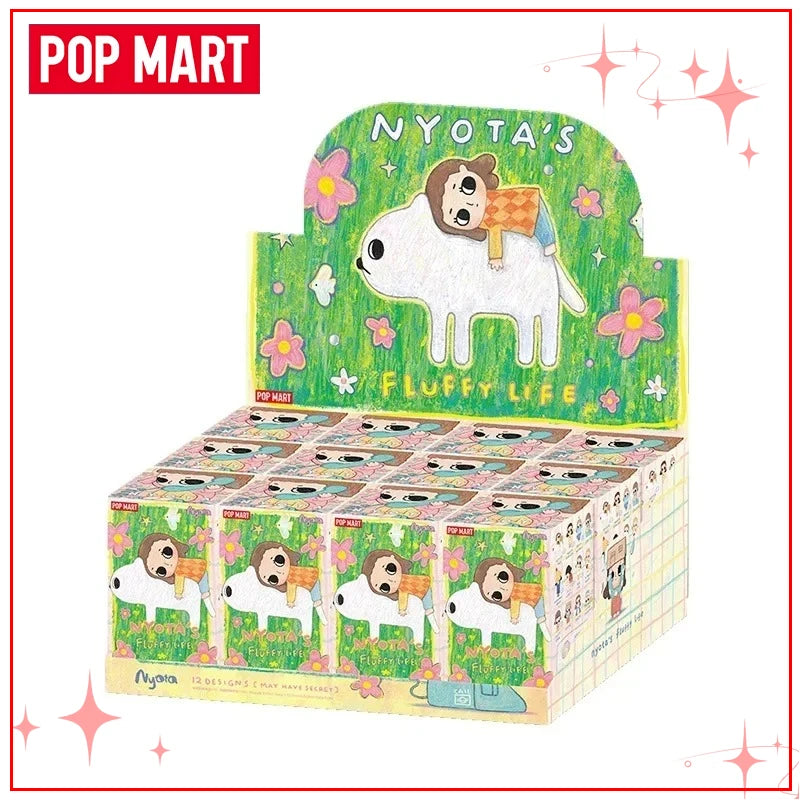 POPMART Nyotas Flauschige Life Series Mystery Box Аниме Сладка екшън фигурка Колекция Модел Настолни орнаменти Кукли Играчки