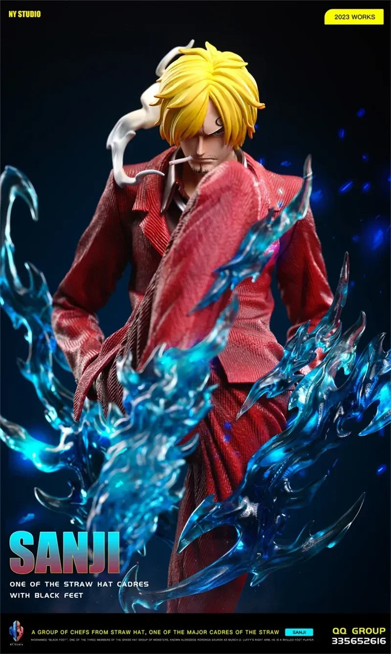 28 см One Piece фигурка Санджи аниме фигурки Pop Smoking Санджи фигурка Дяволска крачка статуя PVC колекция детски играчки коледни подаръци
