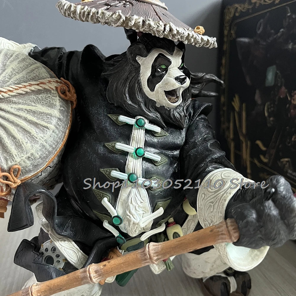Anime World of Warcraft Game Pandaren Chen Figure Stormstout Panda Man Action Figure Collectable Model Toy Birthday Gifts