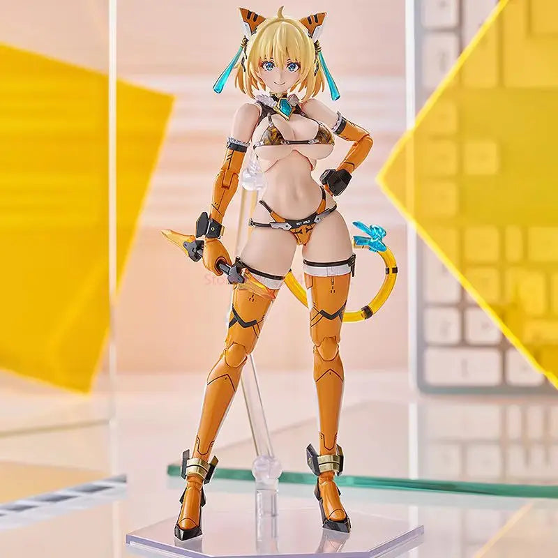 Original Max Factory Plamax (Bp-02) Bunny Suit Planning Sophia F. Shirring Tiger Armor Ver. Anime Peripheral Figure Toys