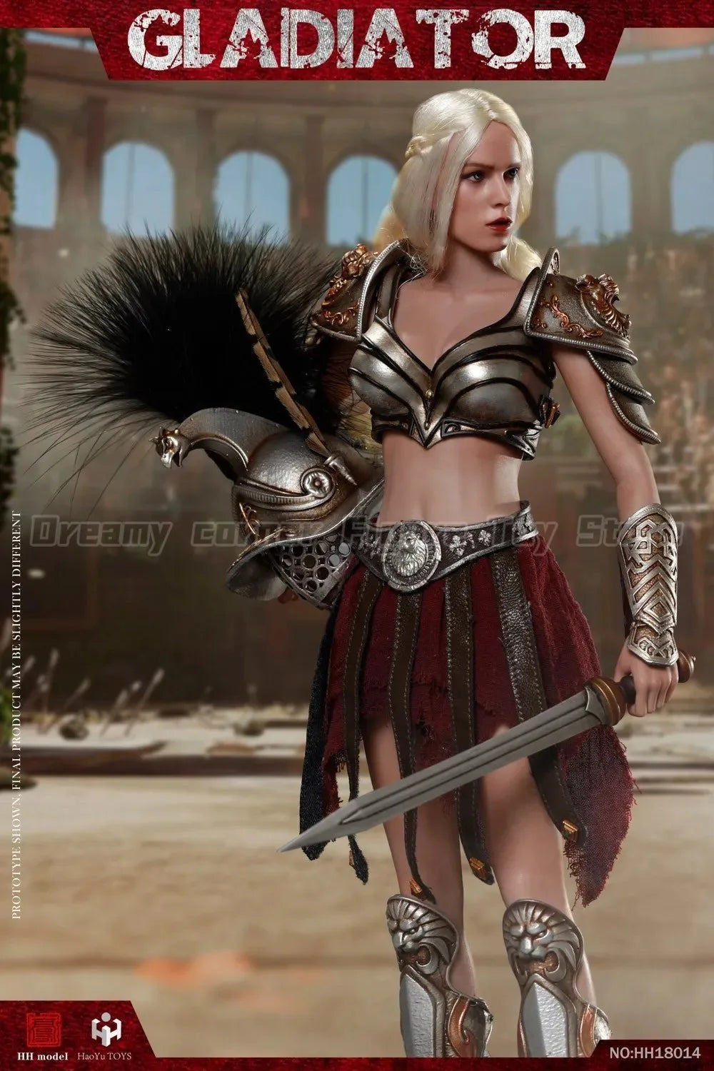 【In Stock】HHMODEL HAOYUTOYS HH18014 HH18015 Imperial Legion Female Warrior Black Red 1/6 Action Figure Model Collection Ornament