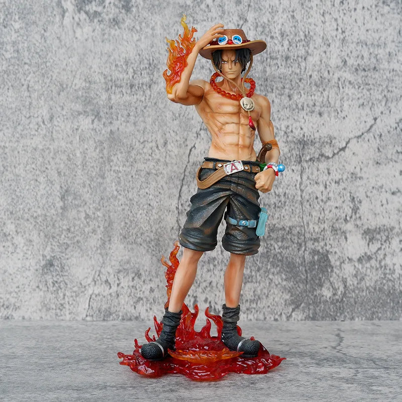 23cm Anime One Piece Figure Ace Action Figurine Statue PVC Collectible Statue Doll Model Decoration Toys Birthday Gifts