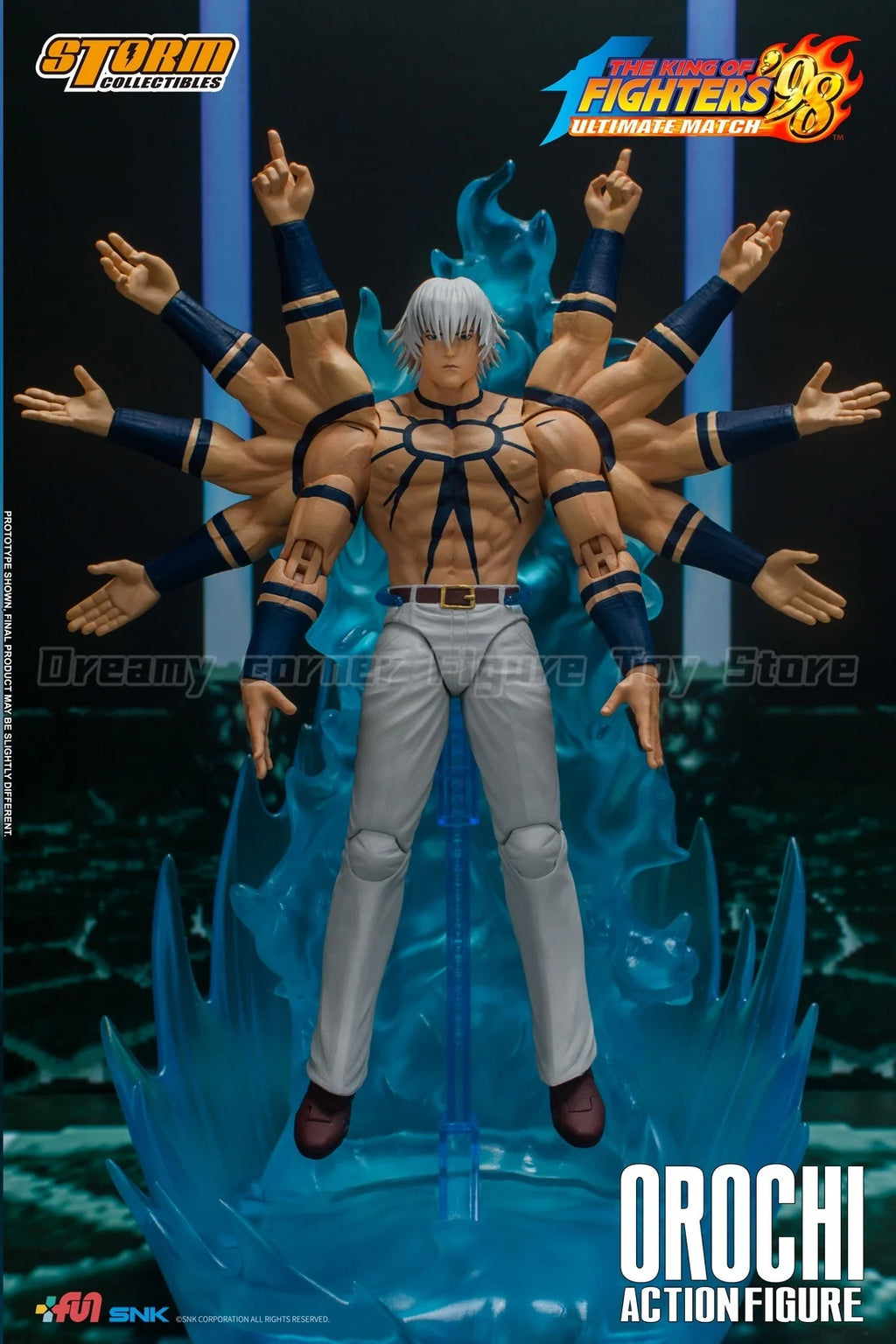 【In Stock】Original STORM TOYS SKKF04 YL BK THE KING OF FIGHTERS '98 Orochi 1/12 Action Figure Ornament Model Collection