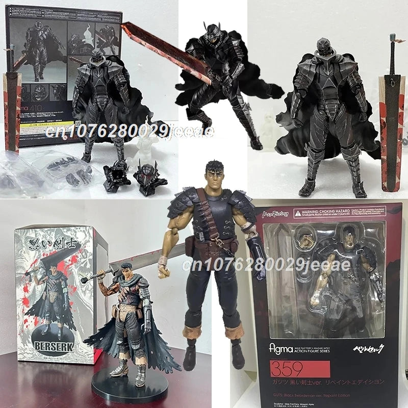 Berserk figma 359 Guts Black Swordsman Edition Figure 16cm Figma SP-046 Guts Figma 410 Action Figure Model Toy Gifts For Friends