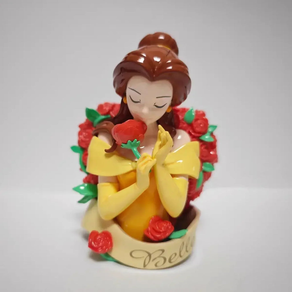 Disney Princess Art Bust Series Anime Action Figures Art Gallery Collection Decoration Statue Desk Ornament Toys Birthday Gift