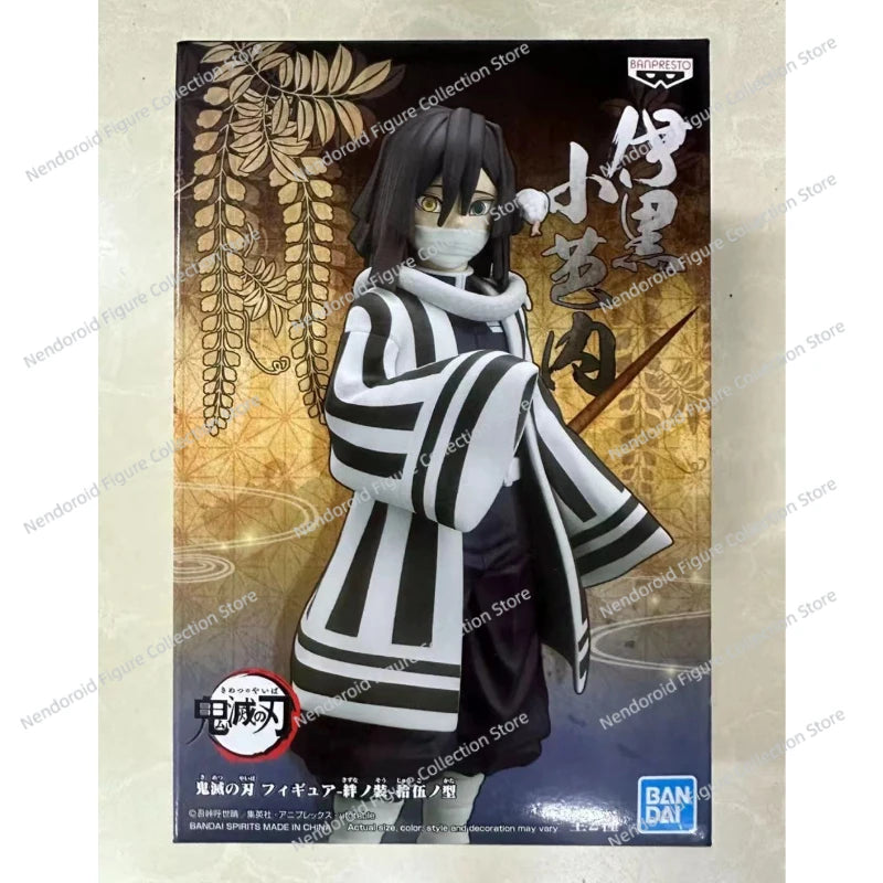 In Stock Bandai BANPRESTO Demon Slayer Iguro Obanai Kizuna No Sou Anime Action Figure Toy Gift Model Collection Hobby