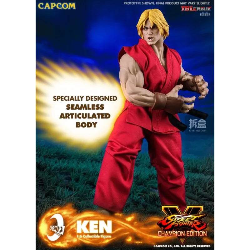 ICONIQ STUDIO TBLEAGUE Original Street Fighter AKUMA Ghost 1/6 Genuine Movable Doll Finished Model Handmade Model Play Gift