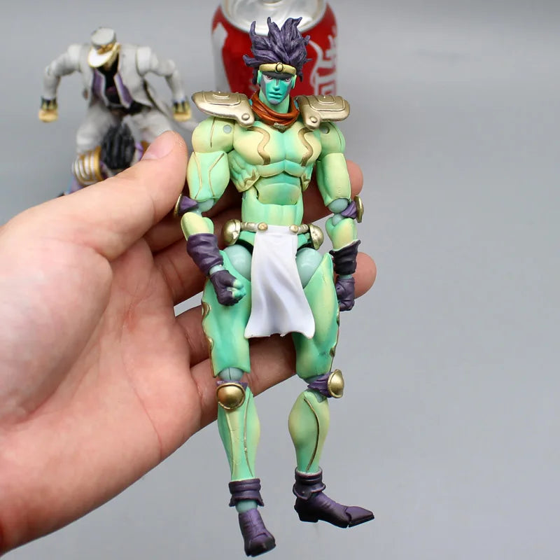 Anime JoJo's Bizarre Adventure Figures Star Platinum Kujo Jotaro Action Figure Collection Jonathan Joestar Dio Brando Model Toys