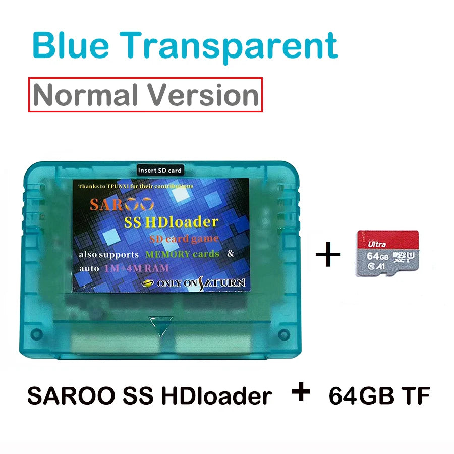 2025 Newest V0.7 SAROO SS HDloader Game Reader Cartridge Card Support SD TF Menory Cards Play Games Without CD for Saturn System