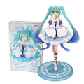 Anime Hatsune Miku Figure 12-22CM Virtual Singer Manga Statue Kawaii Model Toy for Computer Desk Cake Decoration Gift