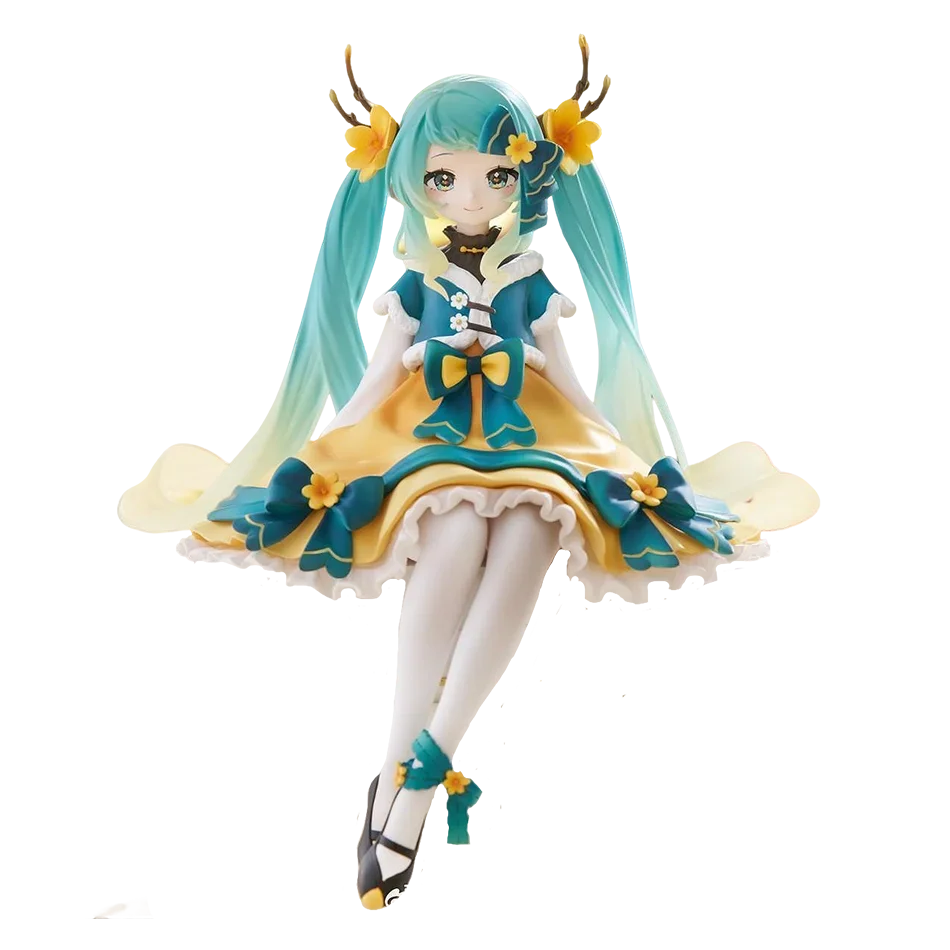 Anime Hatsune Miku Figure Toys Flower Fairy Collection MIKU Kawaii Cartoon PVC Action Figurine Model Dolls Birthdays Gifts Toys