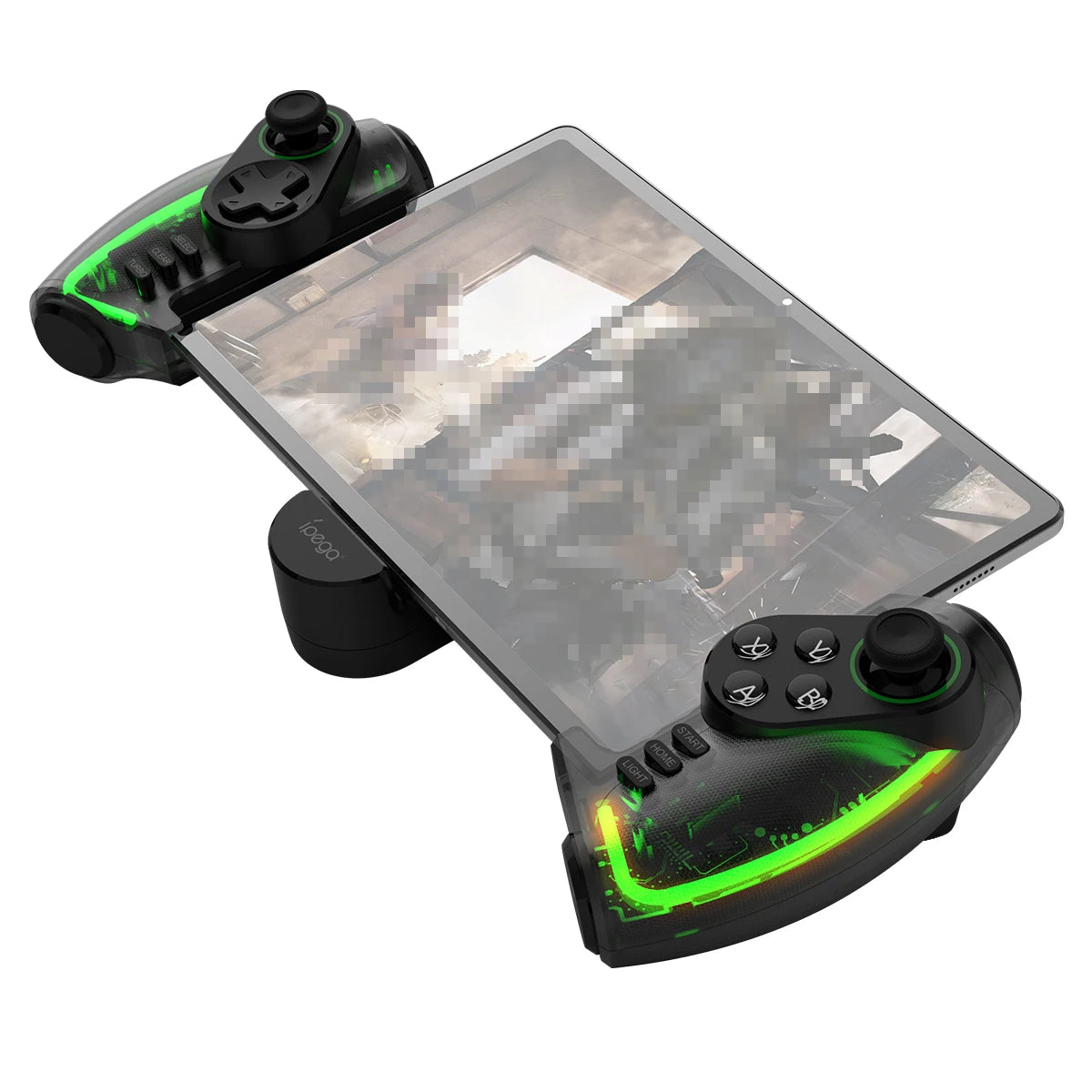 Wireless Gamepad with RGB Light Linear Vibration Stretchable Controller for Switch Android iOS iPad PC PG9777
