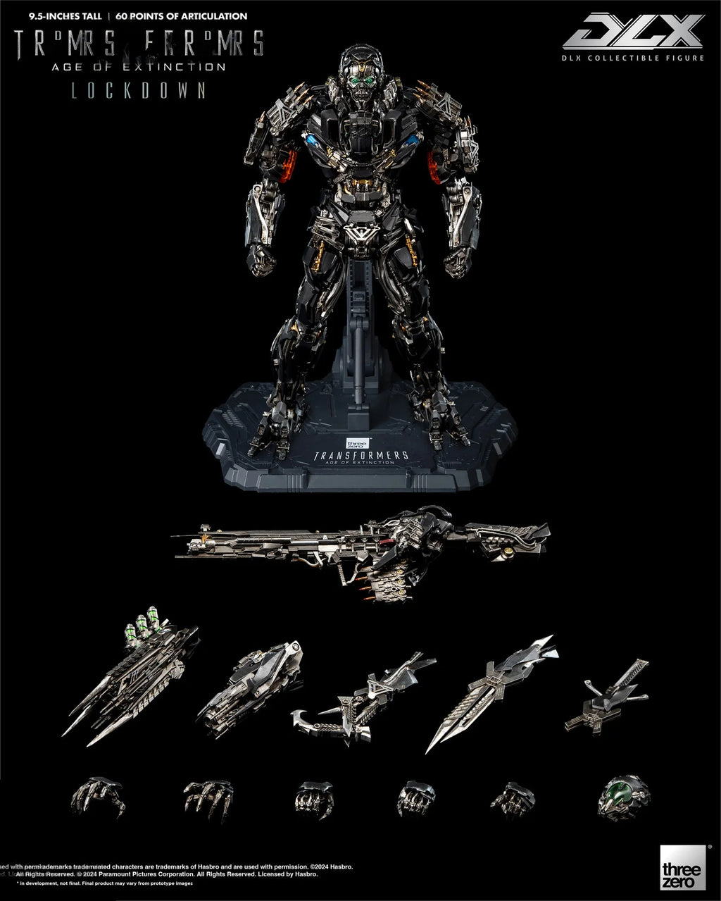 In Stock Originate 3A THREEZERO DLX Lockdown Movable Model Toys Collect Age of Extinction EVENT EXCLUSIVE