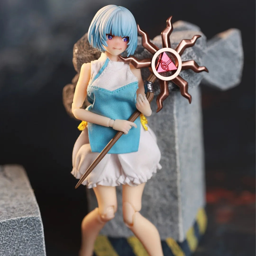 Manatee Industry 1/12 Scale Collectible Inanna Desktop Wars Series Mobile Suit Girl Yoga Limited Action Figure Full Set Model