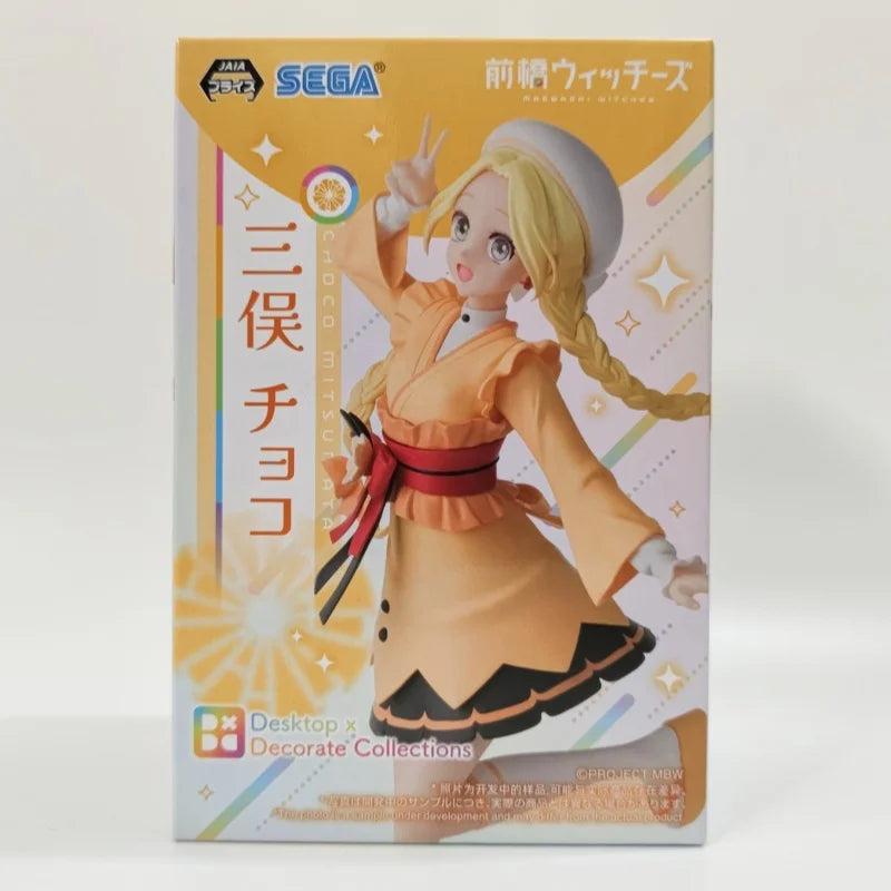 Original Sega MAEBASHI WITCHES Anime Kyoka Kitahara & Choco Mitsumata & Kamiizumi Mai figure model toy