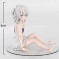 Original illustration Action Figure Makoto Shiroikone Kawaii Girl Anime Peripheral Collectible Model car Decoration toys Gift