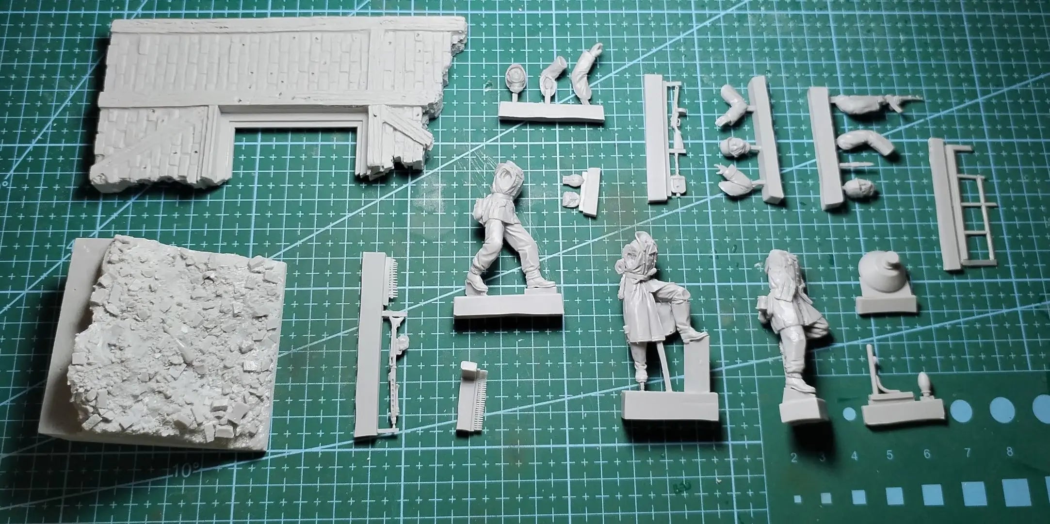 1/35  Resin Model Figure GK，German soldier , Unassembled and unpainted kit