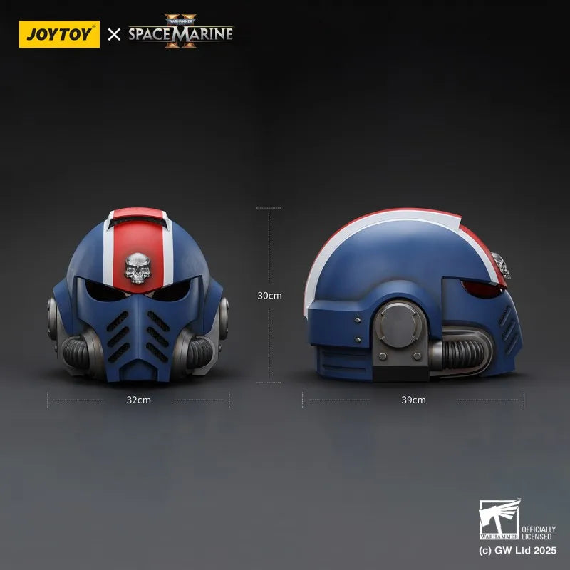 JOYTOY Warhammer 1:1 Wearable Ultramarines Lieutenant Titus MKX Helmet Action Figure Adjustable Inner Padding LED Light Model To