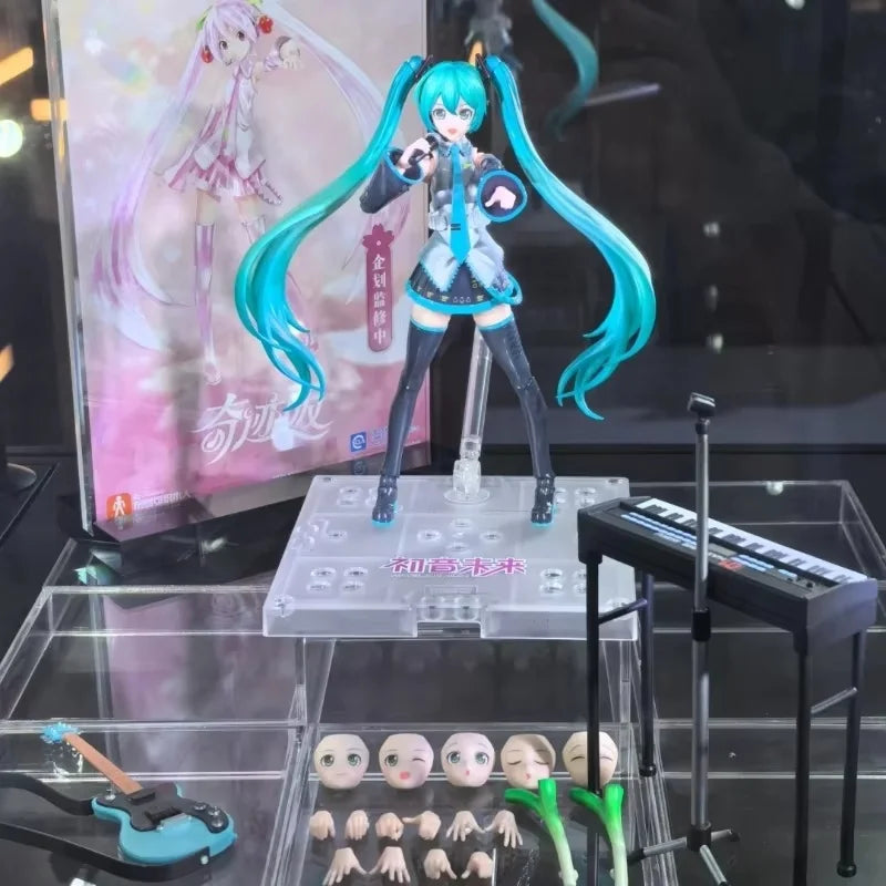 Нова оригинална фигурка на Blokees Hatsune Miku Miracle Version Anime, екшън фигурка, декорация за грил, коледни подаръци за рожден ден