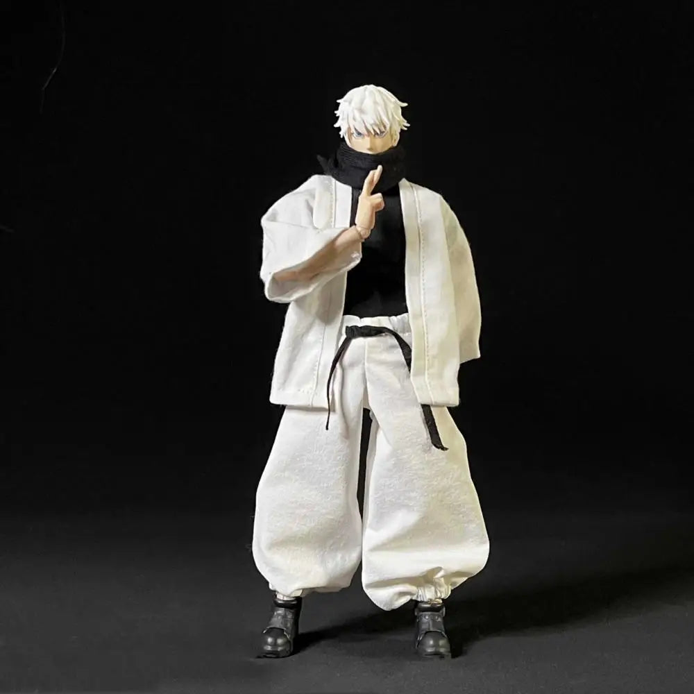 Jujutsu Kaisen Anime Shinjuku Battle Satoru Gojo Shf Handmade Clothes Clothing Is Suitable for 1/12 Size Movable Humanoid Toys