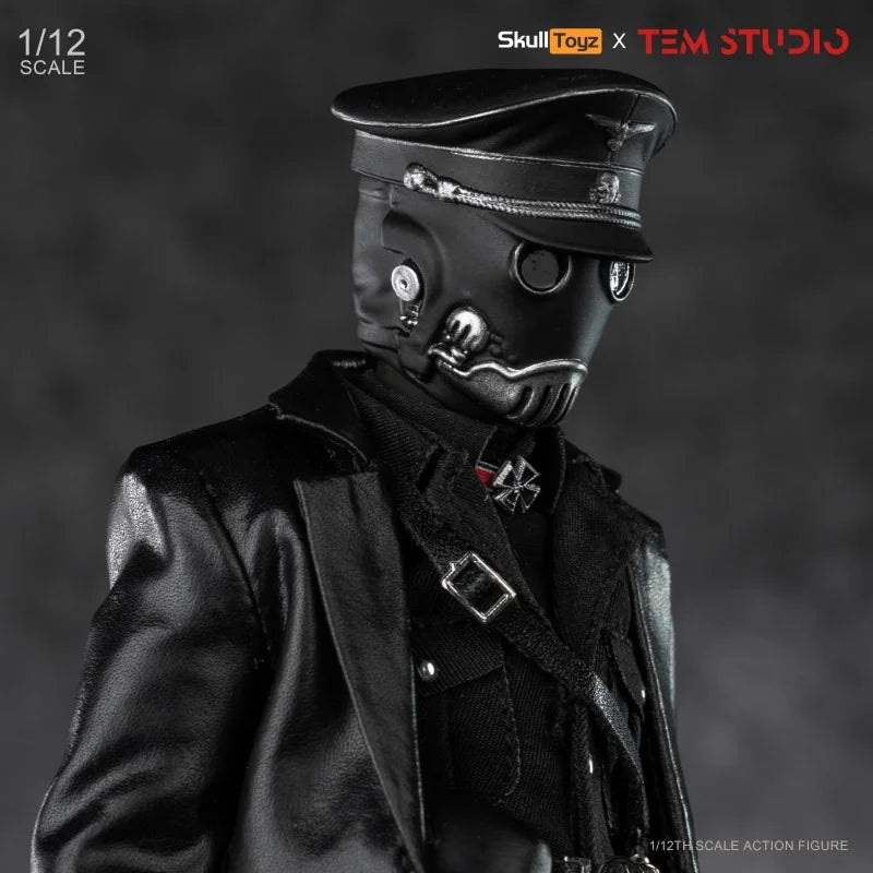 Tem Studio x Skull Toyz The Blood Major 1/12 Scale Collectible Action Figure 6-inch Poseable Model Cloth Outfit Desk Decor