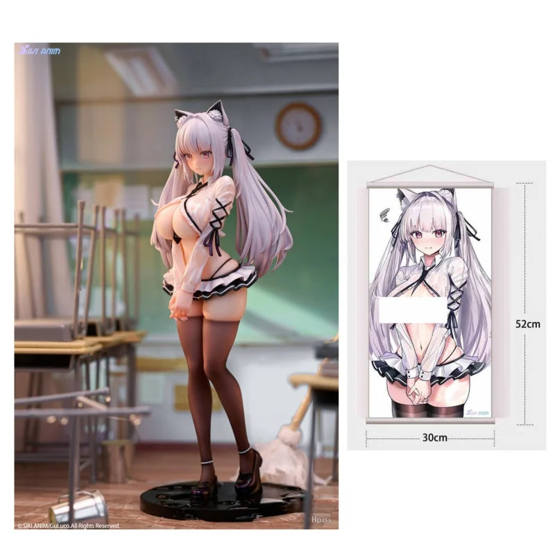 Bearpanda Bunny Girl Asanagi Rin Xiya 3D Crystal Eye Temperature Paint Kawaii Garage Kit Creative Scene Models Classic Anime Toy